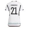 Camiseta de fútbol Alemania Ilkay Gundogan 21 Primera Equipación Mundial 2022 - Mujer